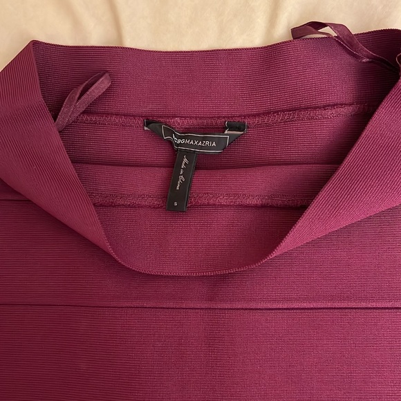 Bcb Bordeaux /plum bandage skirt - Picture 2 of 3